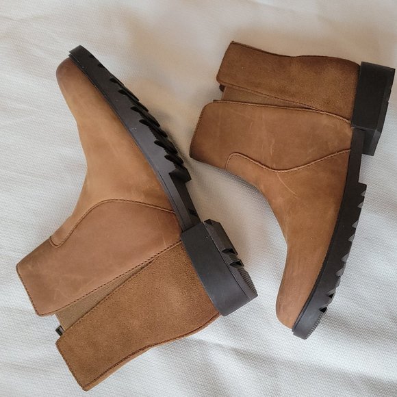 Sorel Emelie II tan suede zip bootie size 9 NWOB - Picture 11 of 12